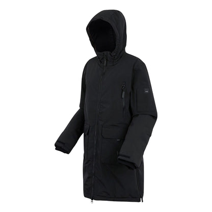 Black - Side - Regatta Womens-Ladies Gwynn Insulated Waterproof Jacket