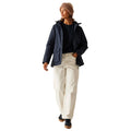 Navy-Black - Close up - Regatta Womens-Ladies Melane Insulated Waterproof Jacket