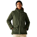 Dark Khaki-Black - Lifestyle - Regatta Womens-Ladies Melane Insulated Waterproof Jacket