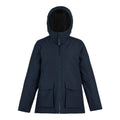Navy-Black - Front - Regatta Womens-Ladies Melane Insulated Waterproof Jacket