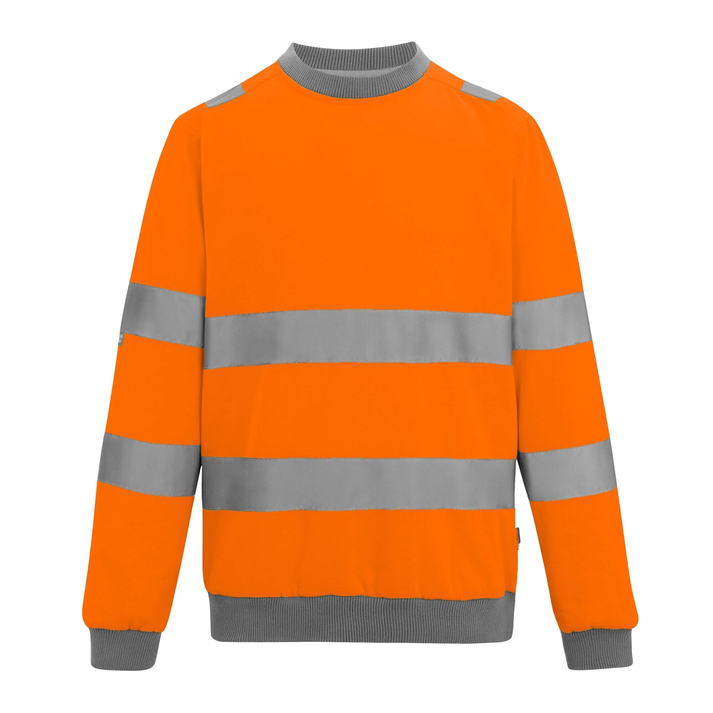 Orange - Front - Regatta Professional Mens Pro Contract Hi-Vis Crew Neck Sweatshirt