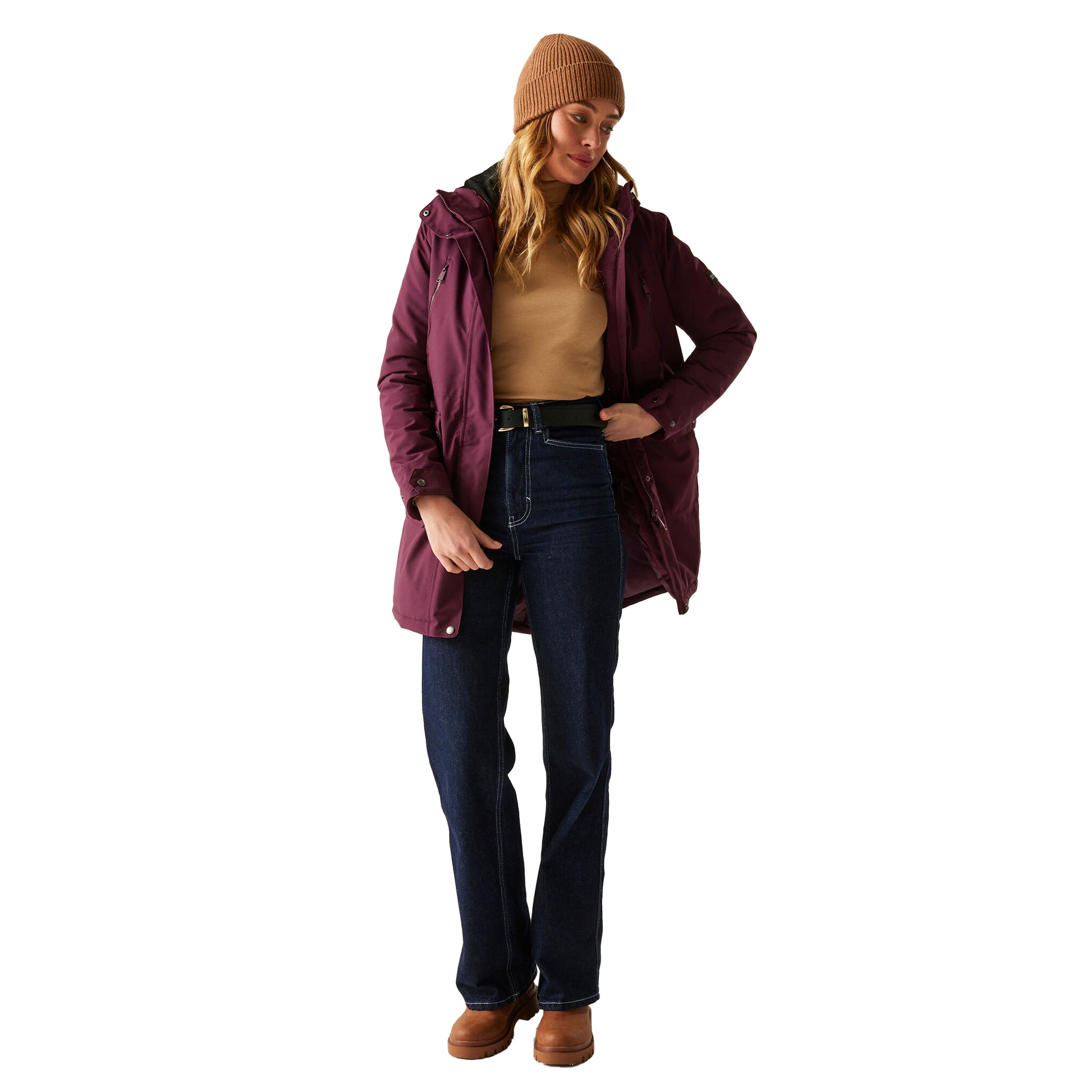 Fig - Pack Shot - Regatta Womens-Ladies Valenta Waterproof Jacket