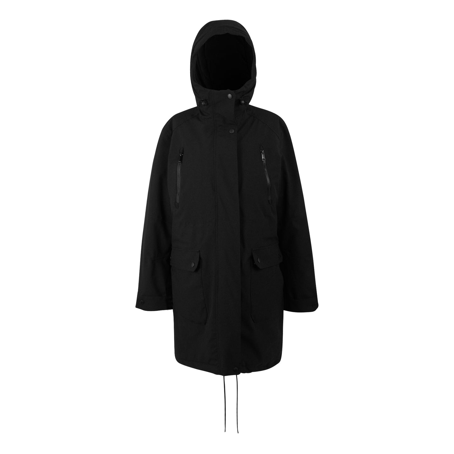 Black - Front - Regatta Womens-Ladies Valenta Waterproof Jacket