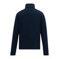 Navy - Back - Regatta Mens Thompson Marl Half Zip Fleece Jacket