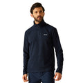 Navy - Lifestyle - Regatta Mens Thompson Marl Half Zip Fleece Jacket