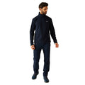 Navy - Pack Shot - Regatta Mens Thompson Marl Half Zip Fleece Jacket