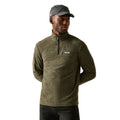 Oil Green - Lifestyle - Regatta Mens Thompson Marl Half Zip Fleece Jacket