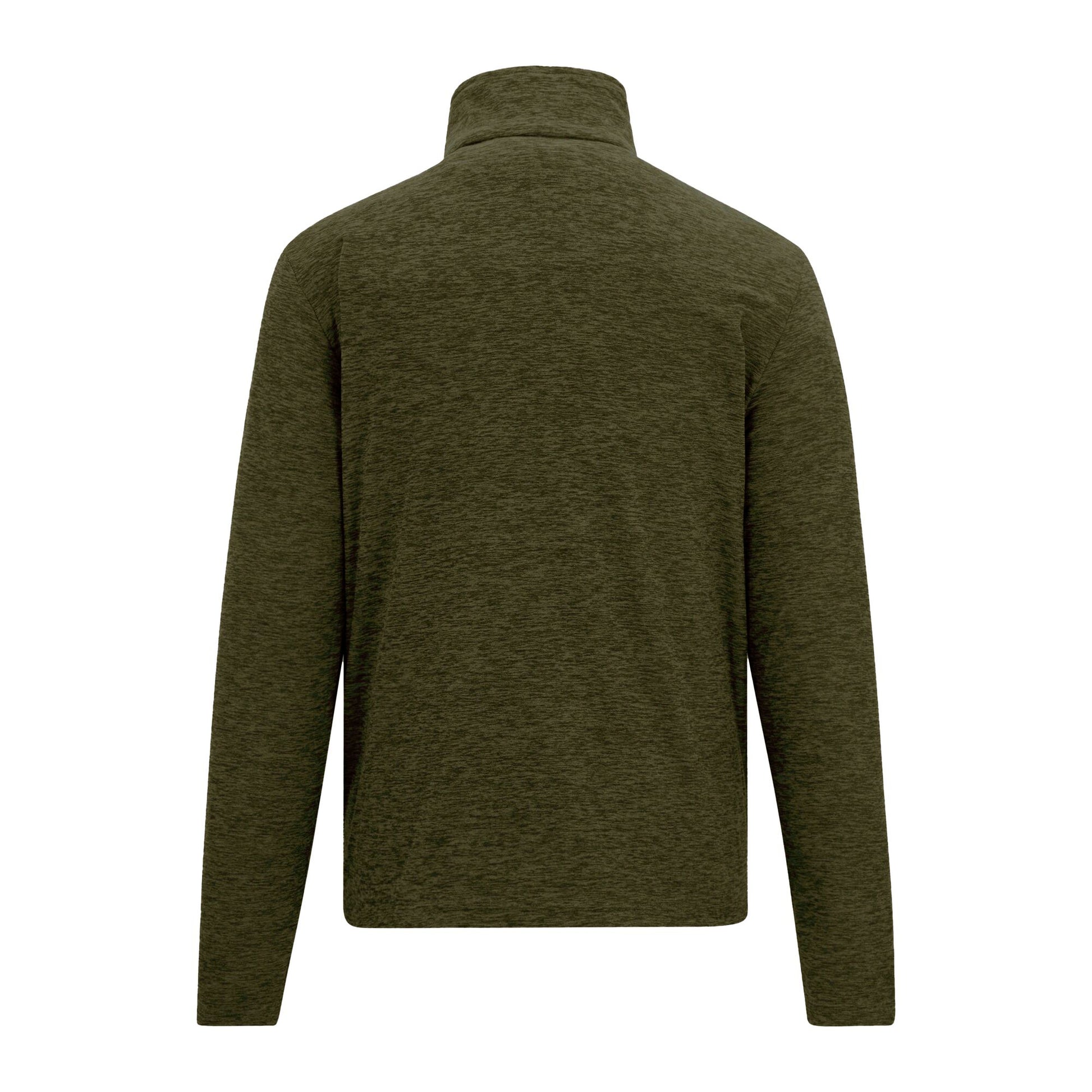 Olive Night - Back - Regatta Mens Thompson Marl Half Zip Fleece Jacket