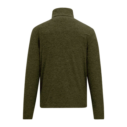 Olive Night - Back - Regatta Mens Thompson Marl Half Zip Fleece Jacket