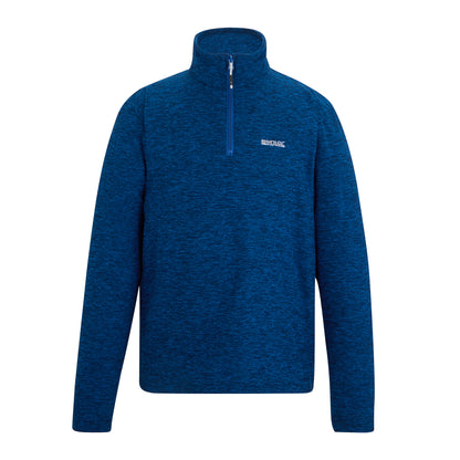 Olympian Blue - Front - Regatta Mens Thompson Marl Half Zip Fleece Jacket