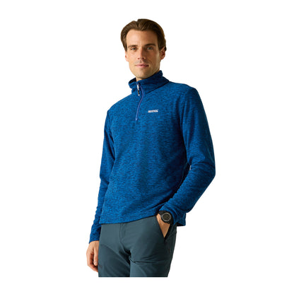 Olympian Blue - Lifestyle - Regatta Mens Thompson Marl Half Zip Fleece Jacket