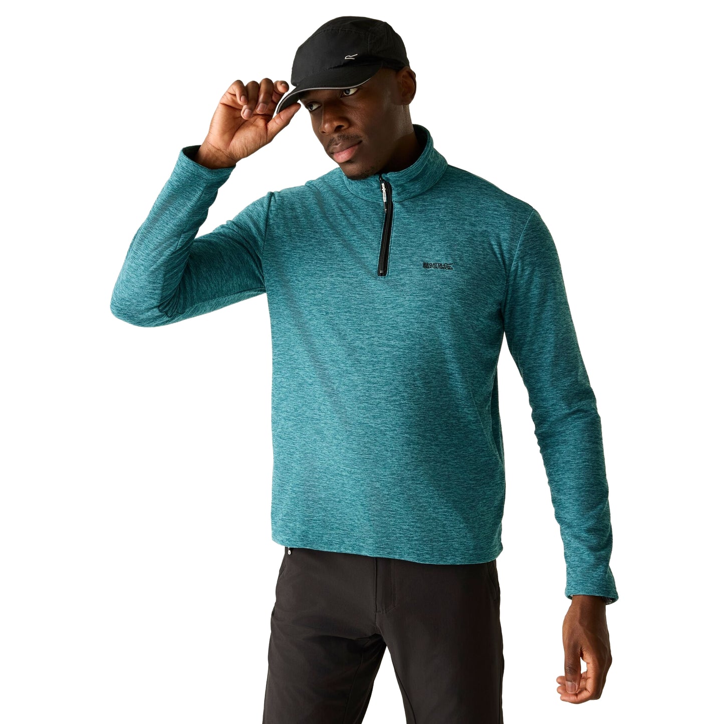 Arctic - Lifestyle - Regatta Mens Thompson Marl Half Zip Fleece Jacket