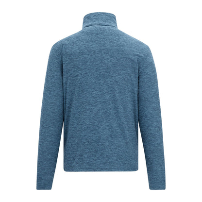 China Blue - Back - Regatta Mens Thompson Marl Half Zip Fleece Jacket