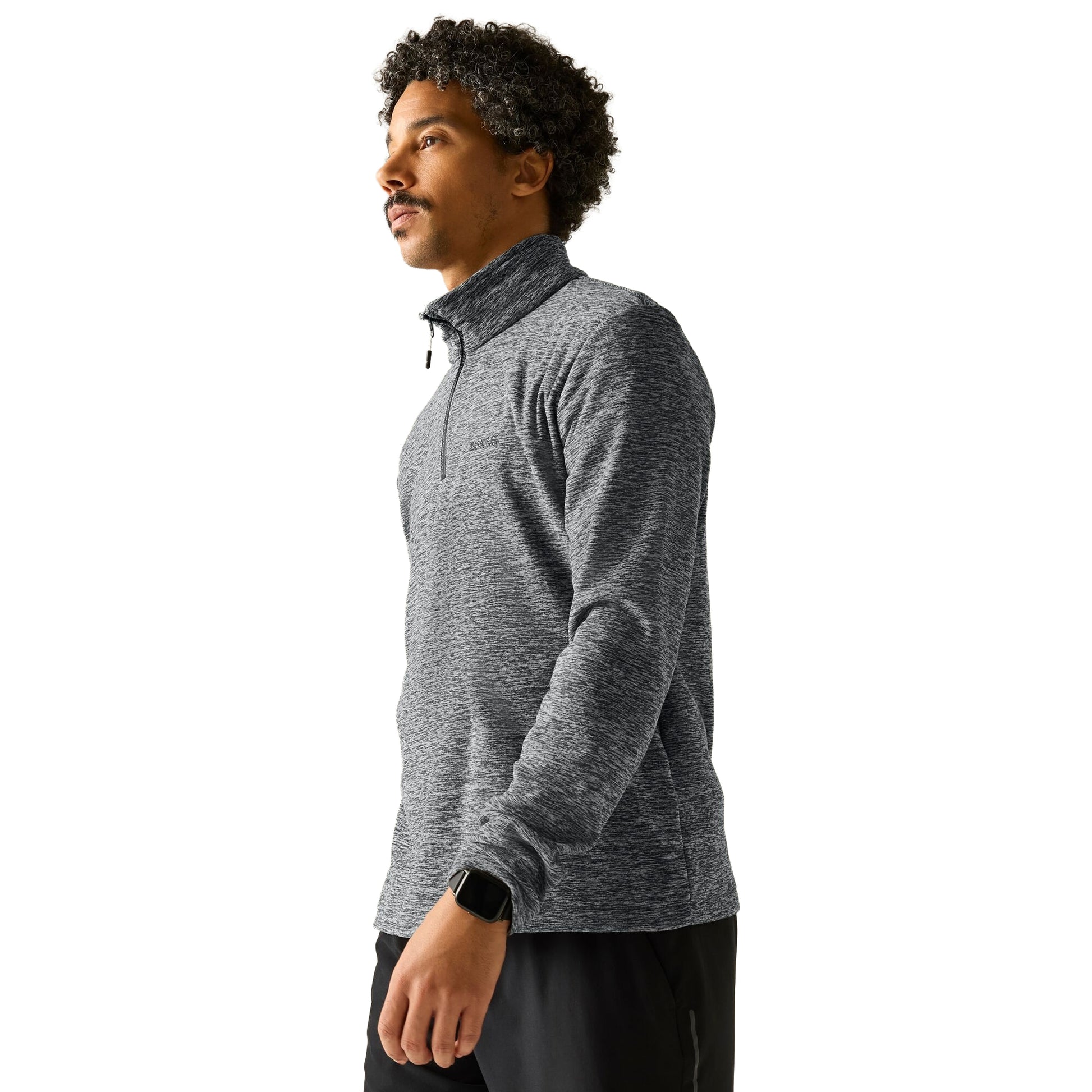 Iceberg - Lifestyle - Regatta Mens Thompson Marl Half Zip Fleece Jacket
