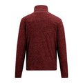 Dark Maroon - Back - Regatta Mens Thompson Marl Half Zip Fleece Jacket