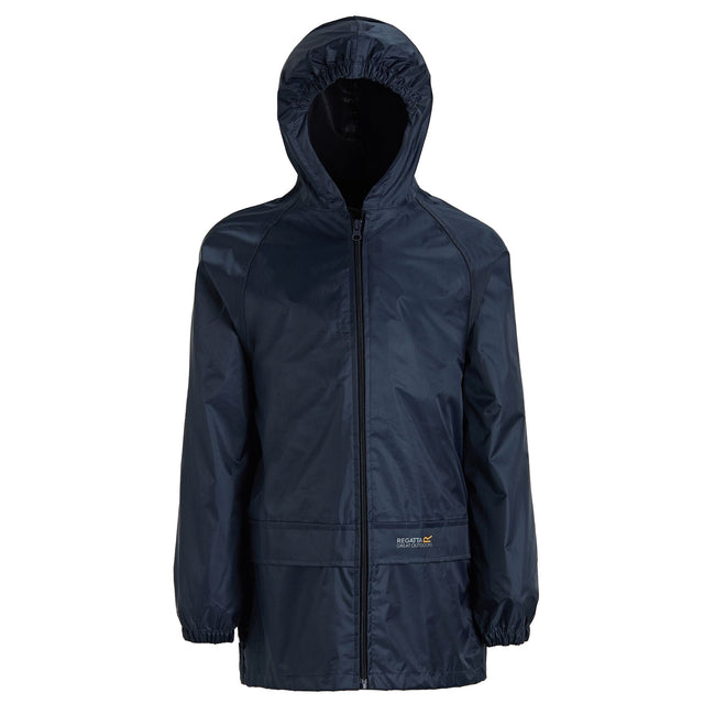 Navy - Front - Regatta Great Outdoors Childrens-Kids Stormbreak Waterproof Jacket