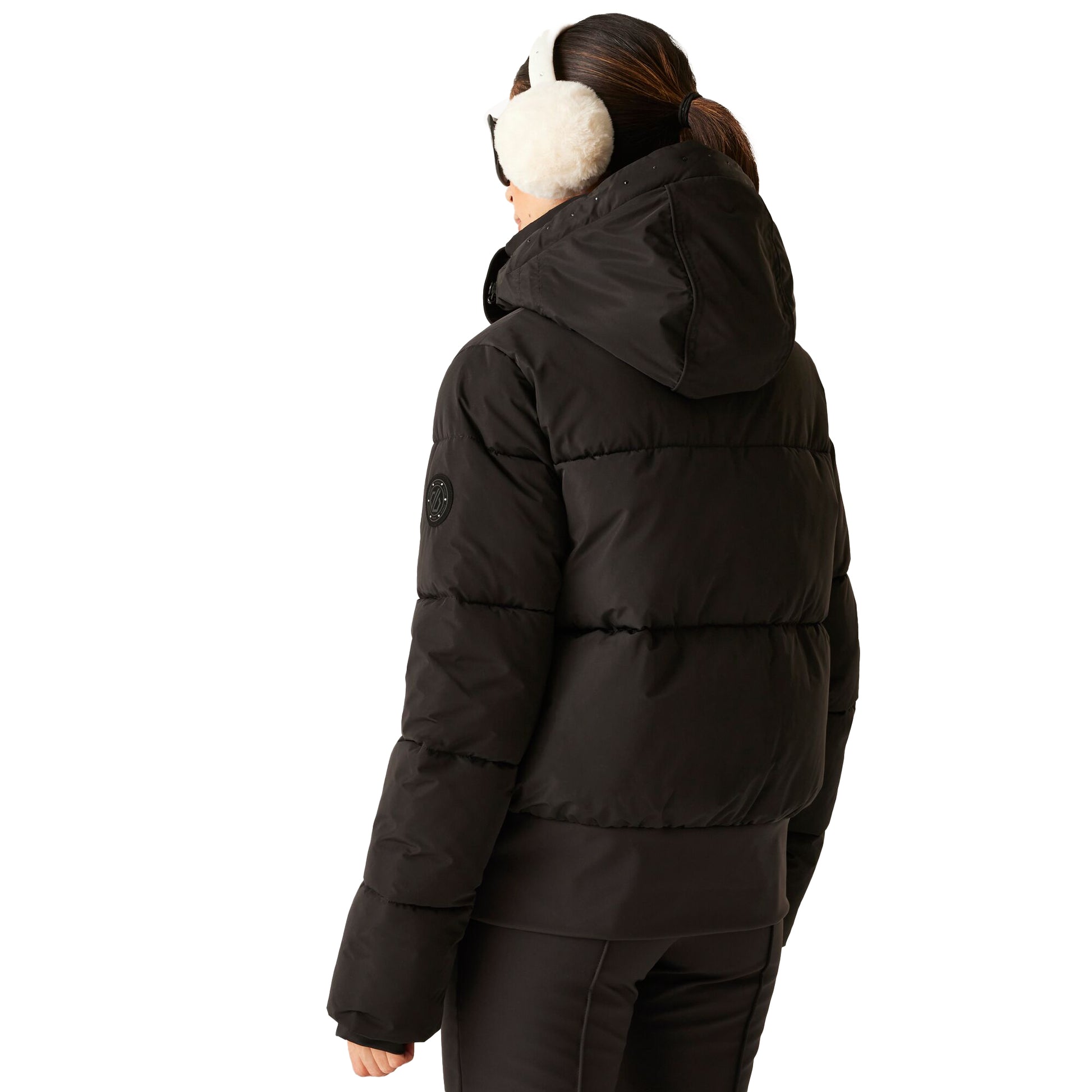 Black - Pack Shot - Dare 2B Womens-Ladies Glitz Padded Ski Jacket