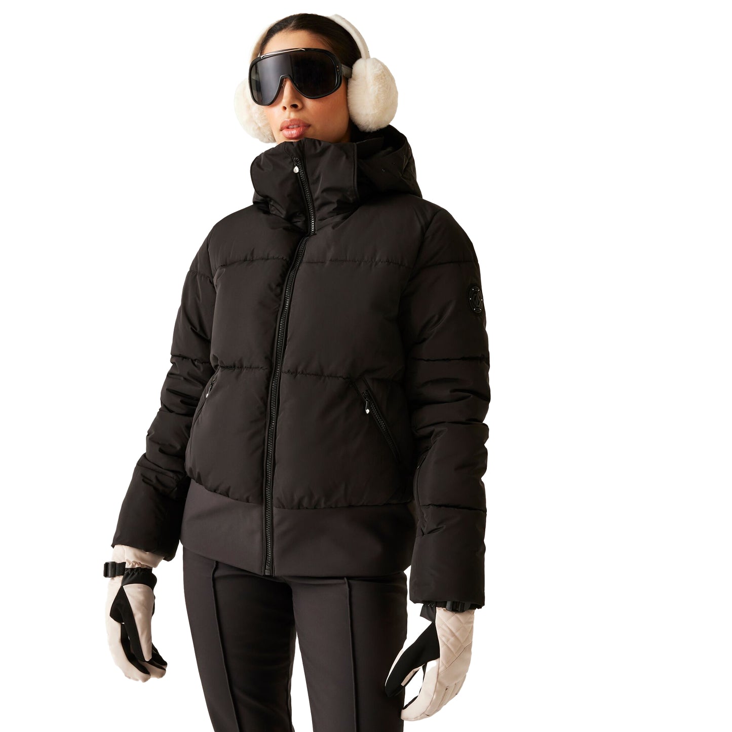 Black - Lifestyle - Dare 2B Womens-Ladies Glitz Padded Ski Jacket