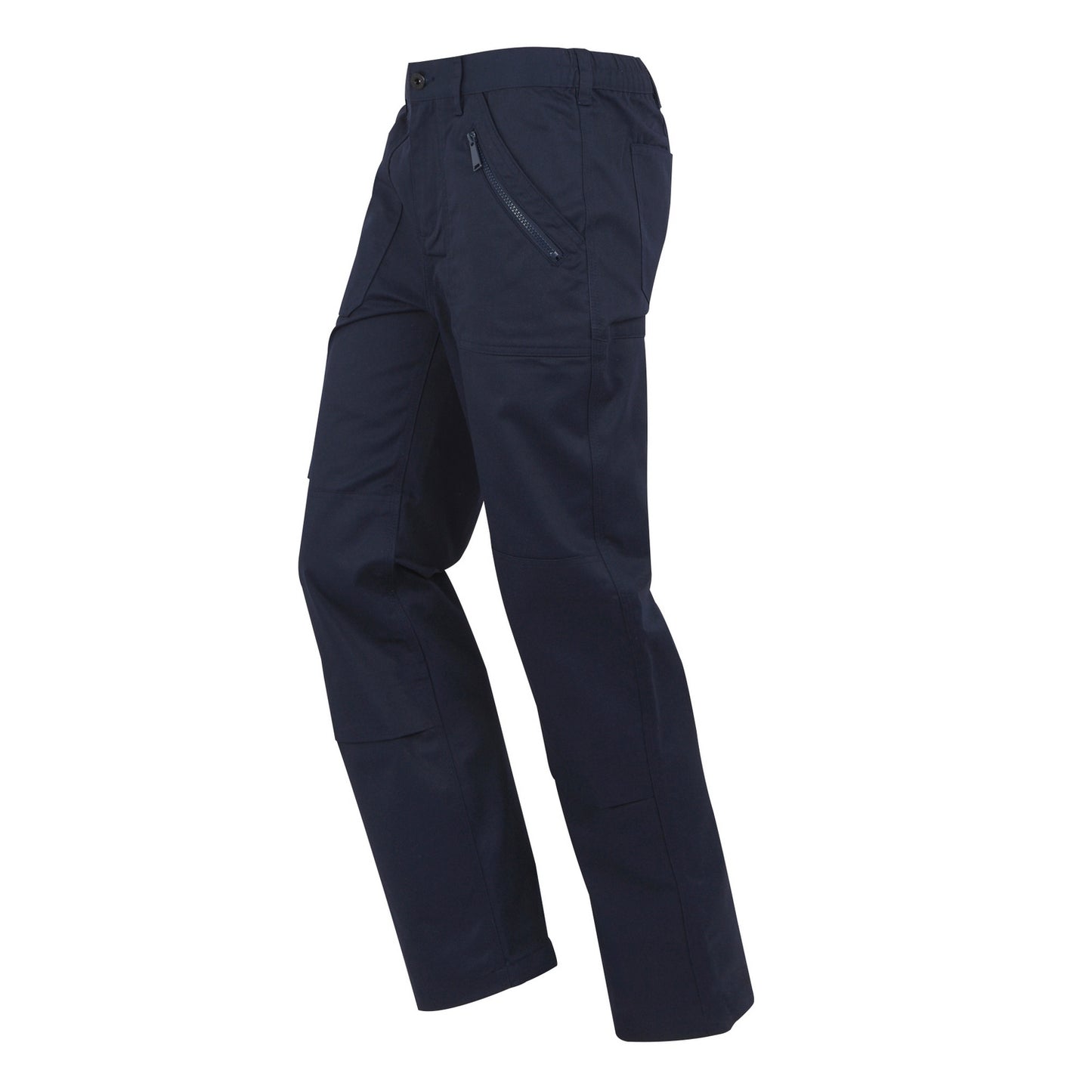 Navy - Side - Regatta Mens Pro Action Stretch Trousers