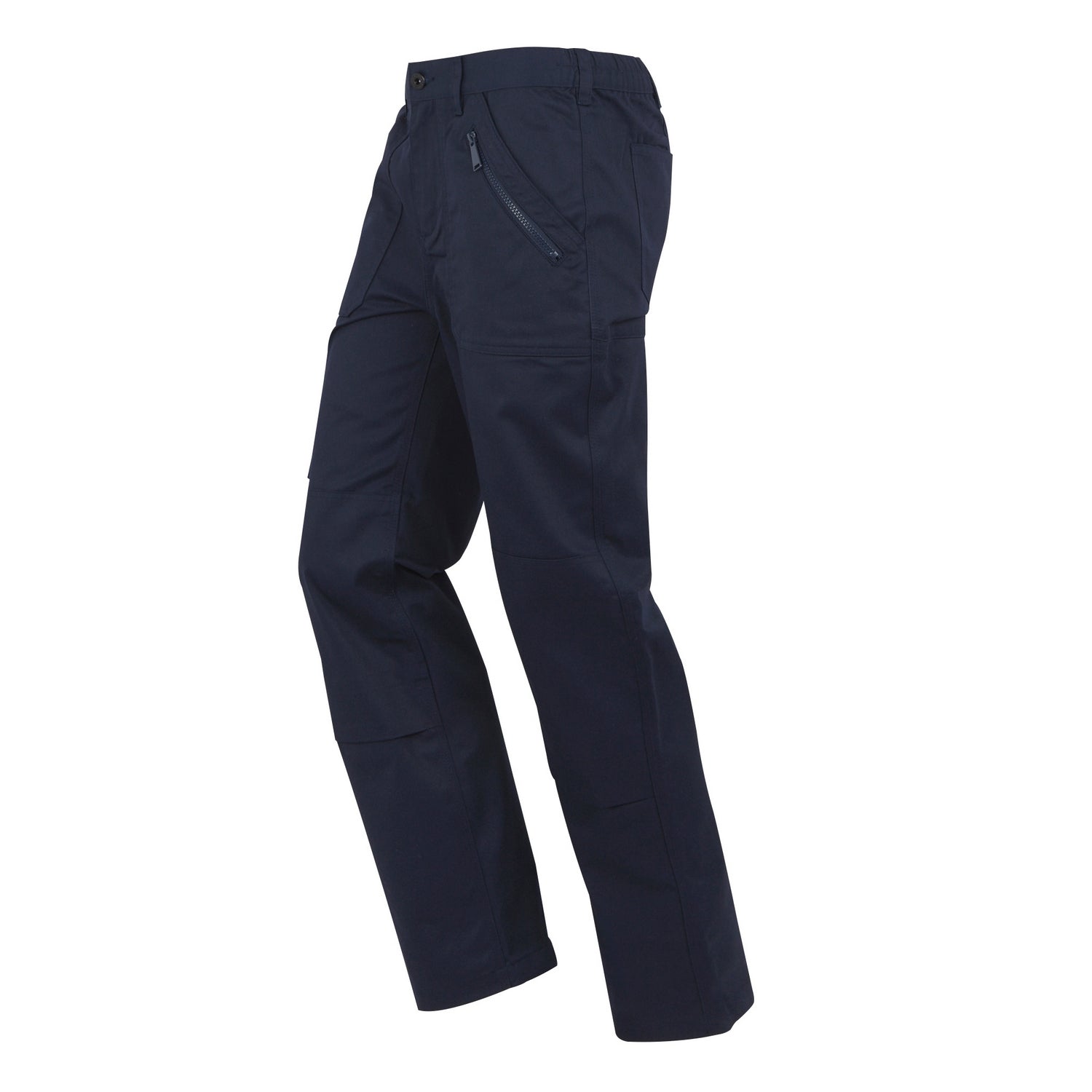 Navy - Side - Regatta Mens Pro Action Stretch Trousers