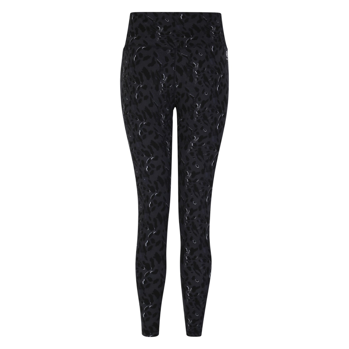 Black - Front - Dare 2B Womens-Ladies Influential Dash Print Gym Leggings