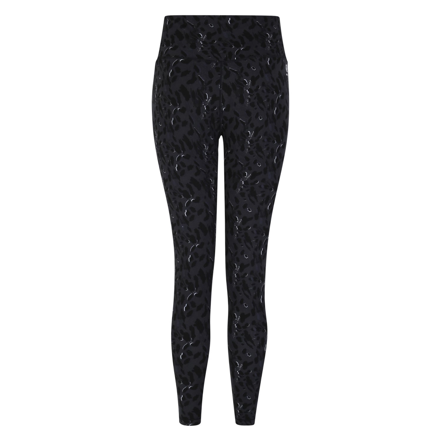 Black - Front - Dare 2B Womens-Ladies Influential Dash Print Gym Leggings