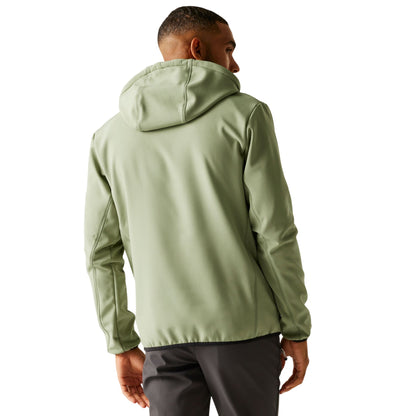 Oil Green - Pack Shot - Regatta Mens Ossek Soft Shell Jacket