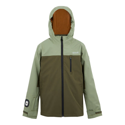 Olive Night-Olive Green-Olive - Front - Regatta Boys Trekktain 3 in 1 Jacket