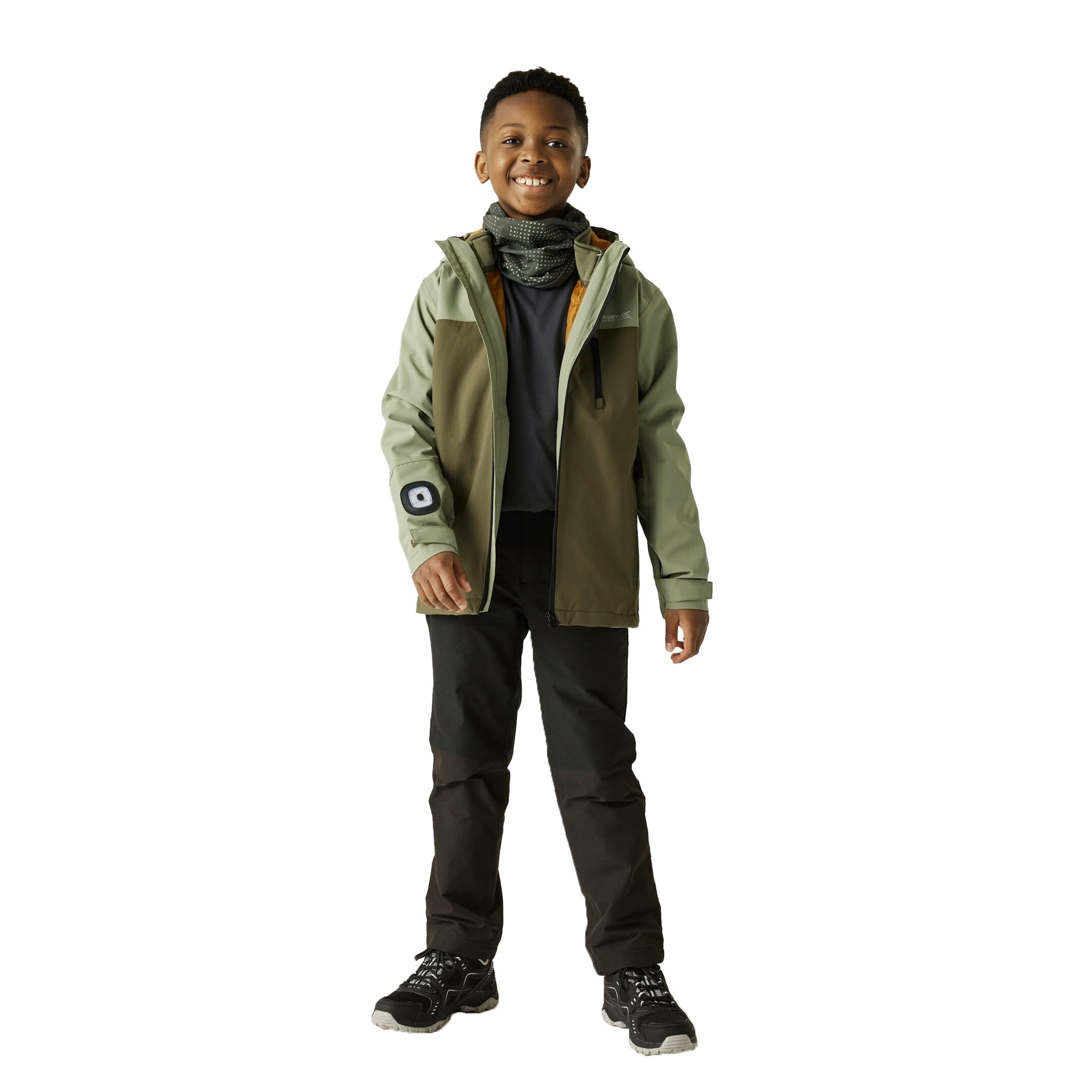 Olive Night-Olive Green-Olive - Pack Shot - Regatta Boys Trekktain 3 in 1 Jacket
