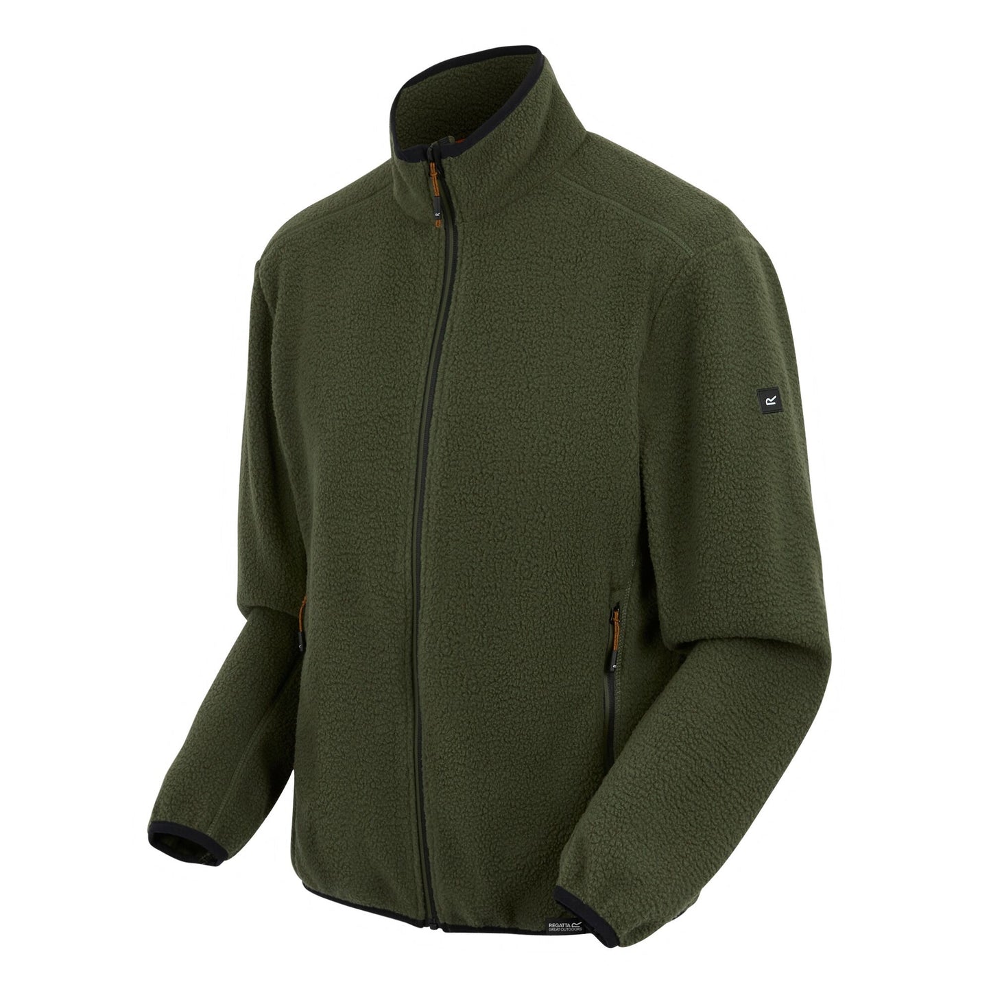 Olive Night - Side - Regatta Mens Elnut Full Zip Fleece Jacket