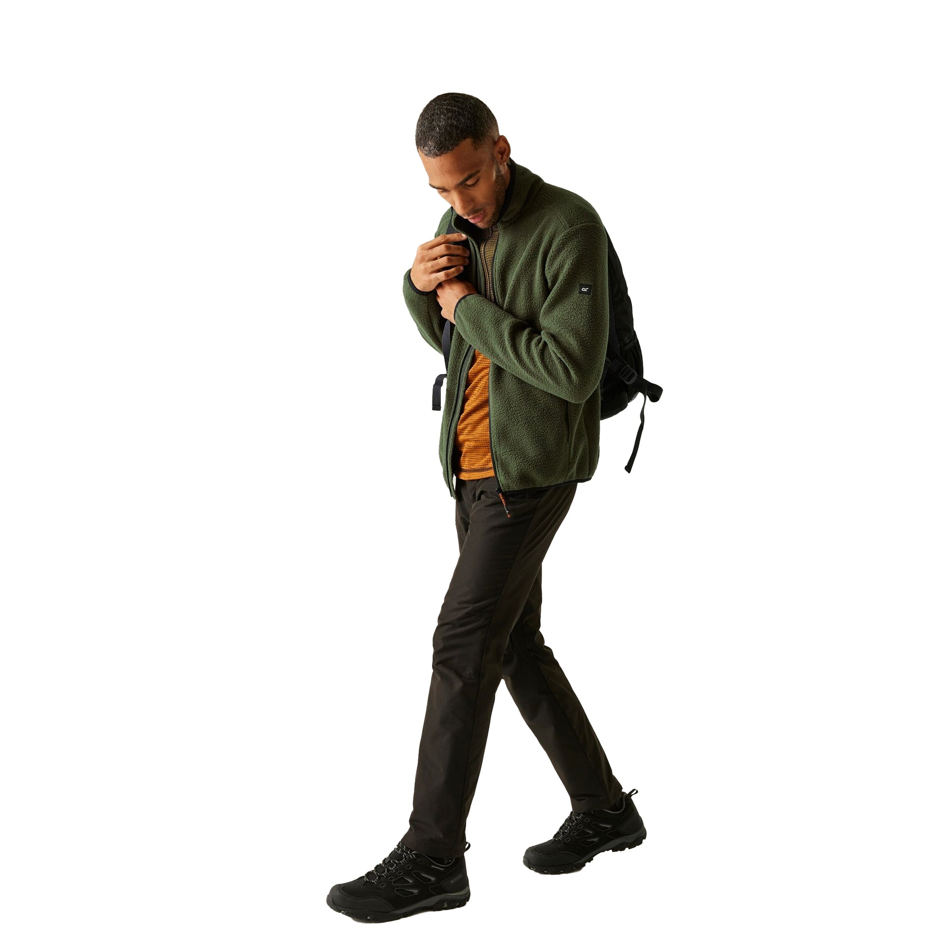 Olive Night - Lifestyle - Regatta Mens Elnut Full Zip Fleece Jacket