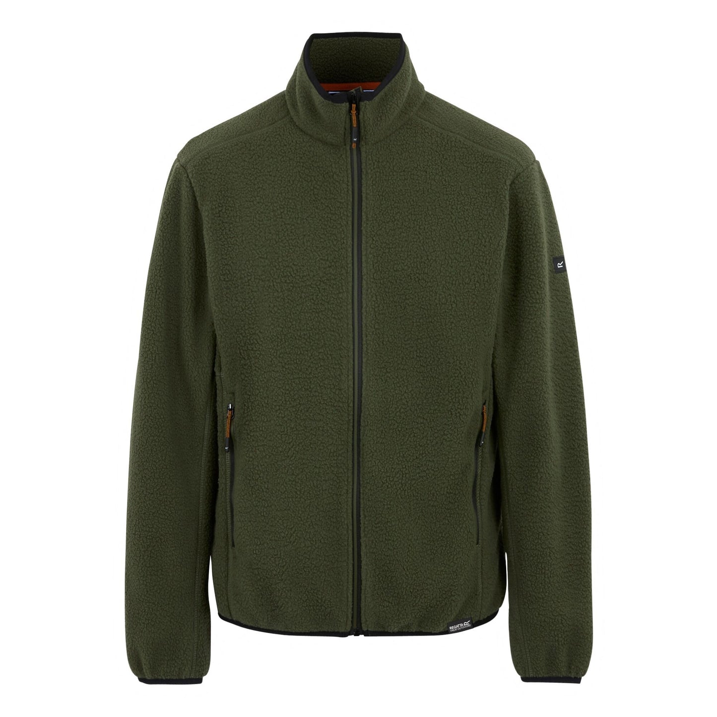 Olive Night - Front - Regatta Mens Elnut Full Zip Fleece Jacket
