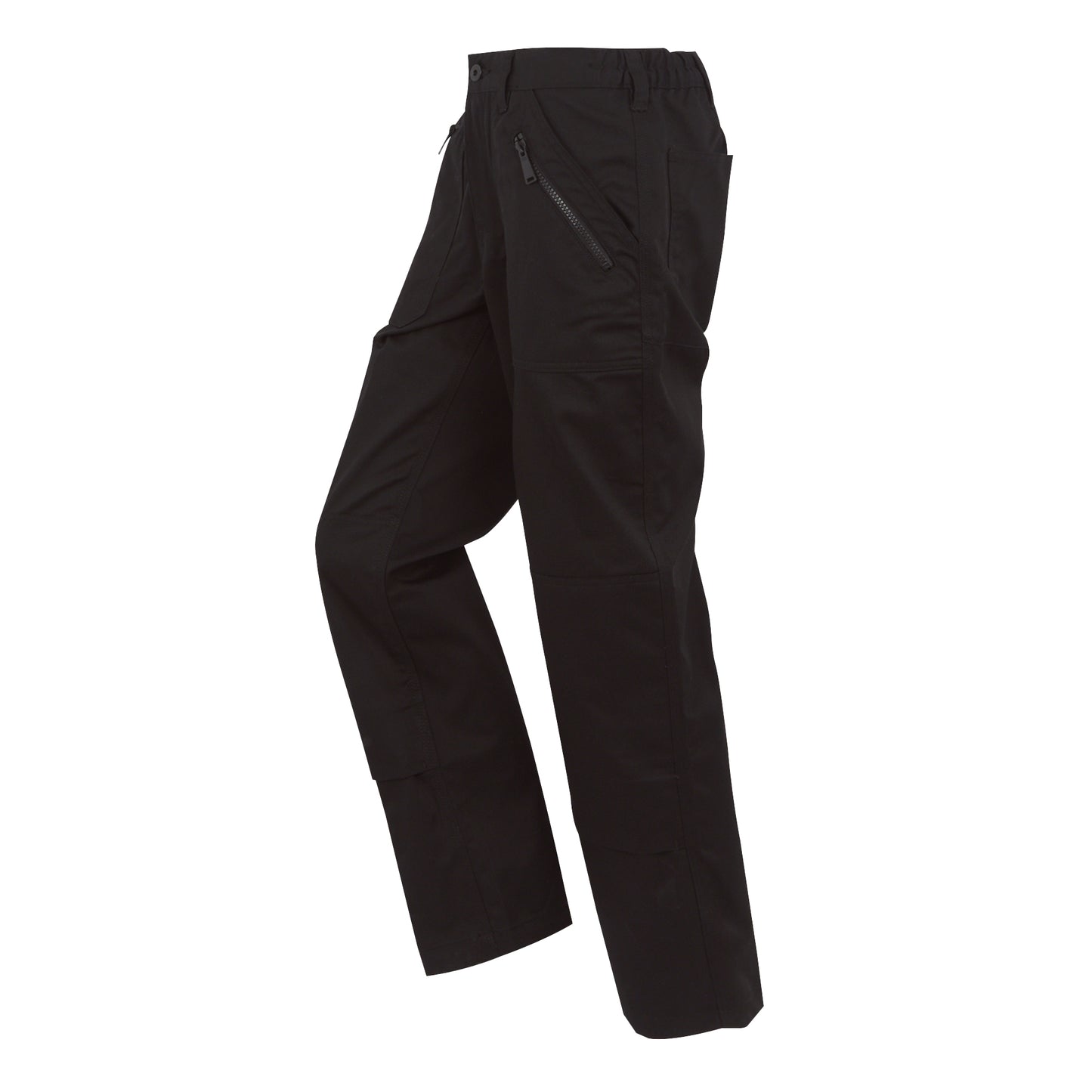 Black - Side - Regatta Professional Womens-Ladies Pro Action Stretch Trousers