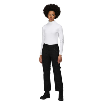 Black - Lifestyle - Regatta Professional Womens-Ladies Pro Action Stretch Trousers