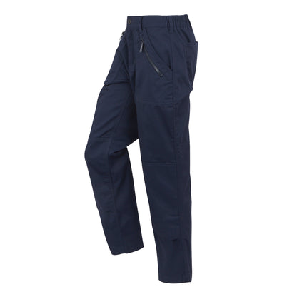 Navy - Side - Regatta Professional Womens-Ladies Pro Action Stretch Trousers