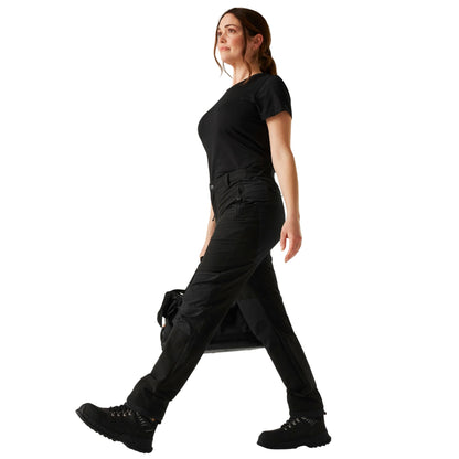 Black - Close up - Regatta Womens-Ladies Prolite Trousers