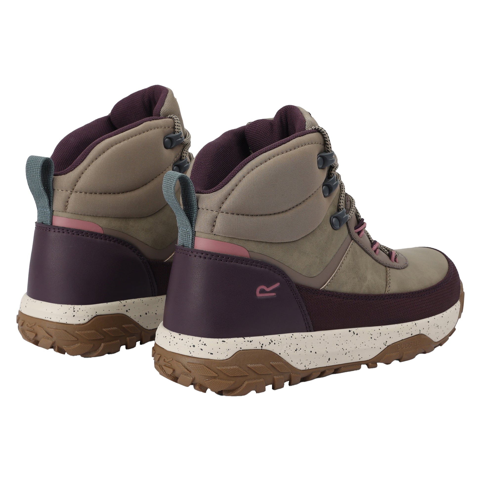 Fig-Purple - Back - Regatta Womens-Ladies Shayford Walking Boots