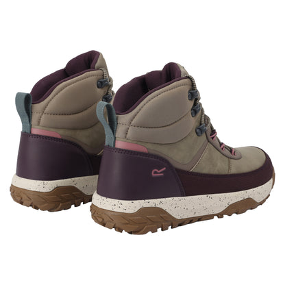 Fig-Purple - Back - Regatta Womens-Ladies Shayford Walking Boots