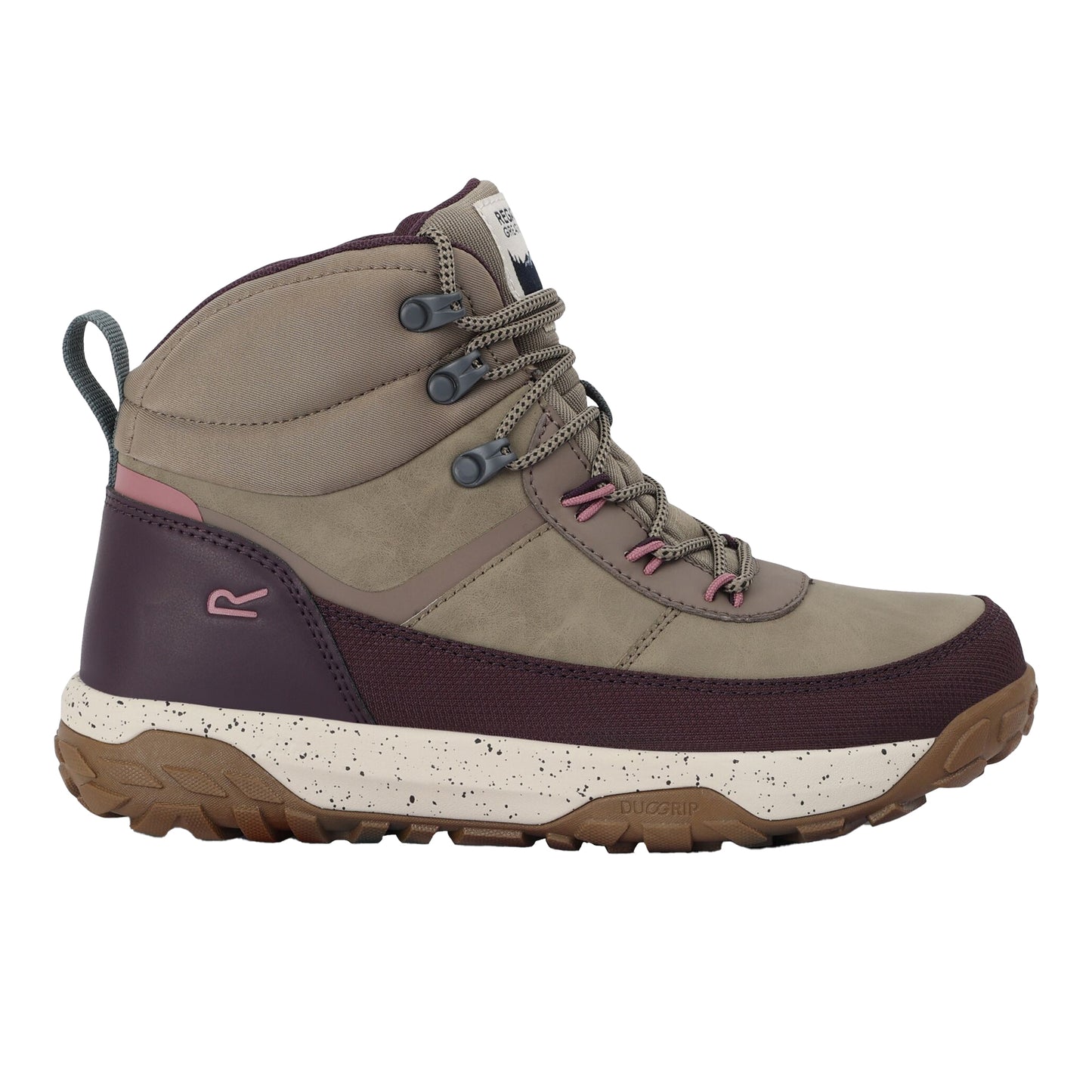 Fig-Purple - Side - Regatta Womens-Ladies Shayford Walking Boots