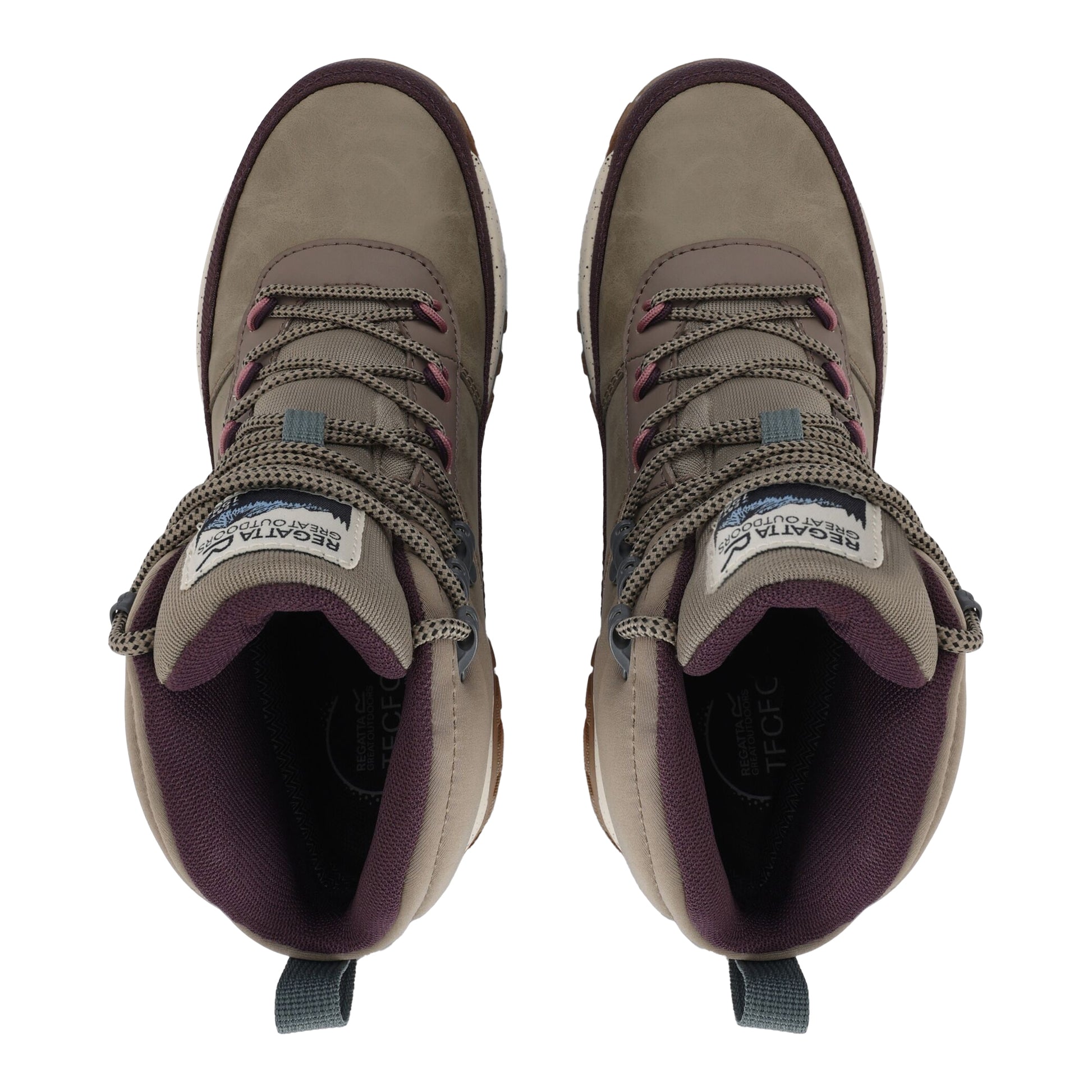 Fig-Purple - Pack Shot - Regatta Womens-Ladies Shayford Walking Boots