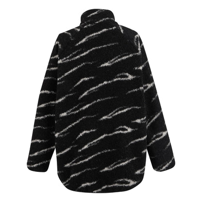 Black-Light Vanilla - Back - Regatta Womens-Ladies Frankie Borg Full Zip Fleece Jacket