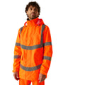 Orange - Lifestyle - Regatta Mens Pro Contract Dover Hi-Vis Parka