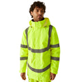 Yellow - Lifestyle - Regatta Mens Pro Contract Dover Hi-Vis Parka