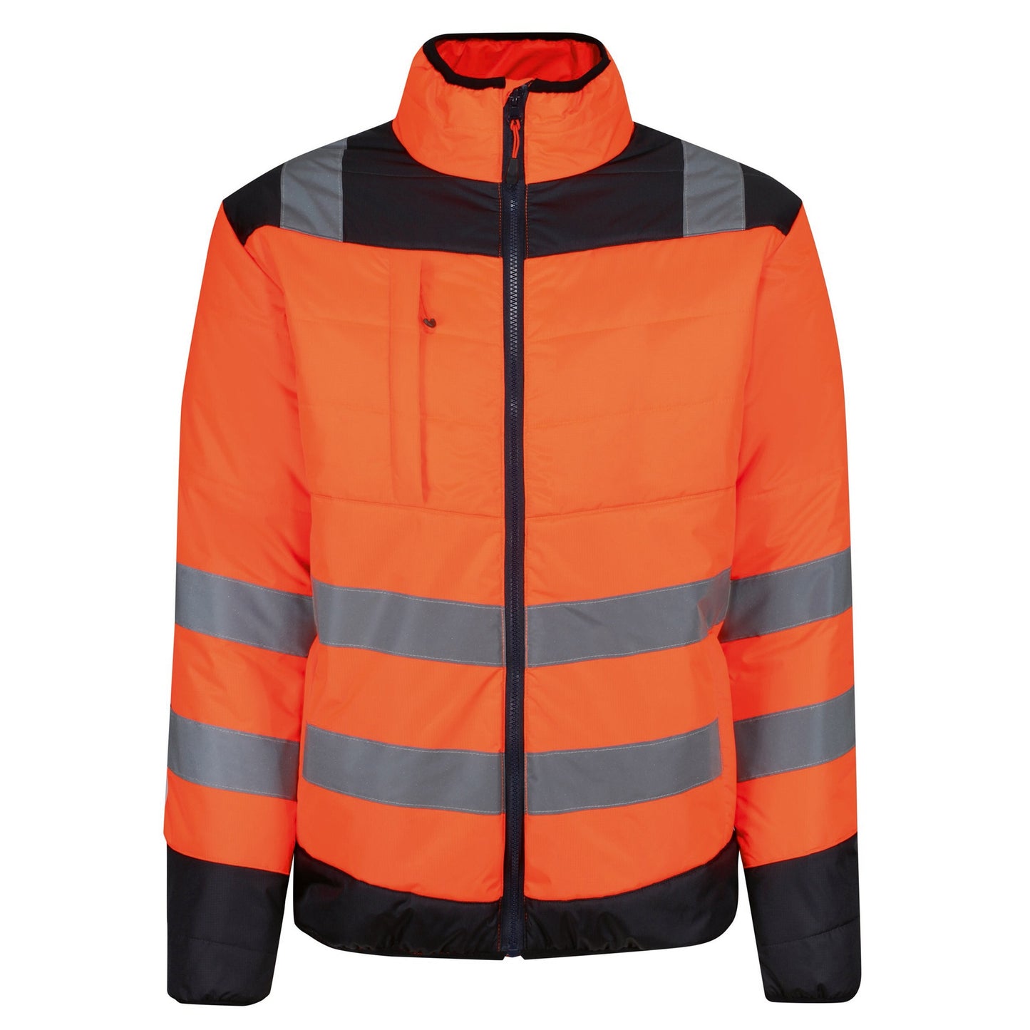 Orange - Front - Regatta Mens Two Tone Thermal Hi-Vis Jacket