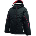 Black - Back - Dare 2B Childrens Girls Parody Hooded Waterproof Jacket