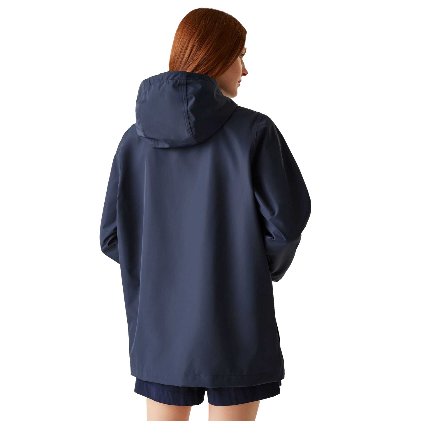 Navy - Pack Shot - Regatta Womens-Ladies Orla Kiely Lotus Waterproof Jacket