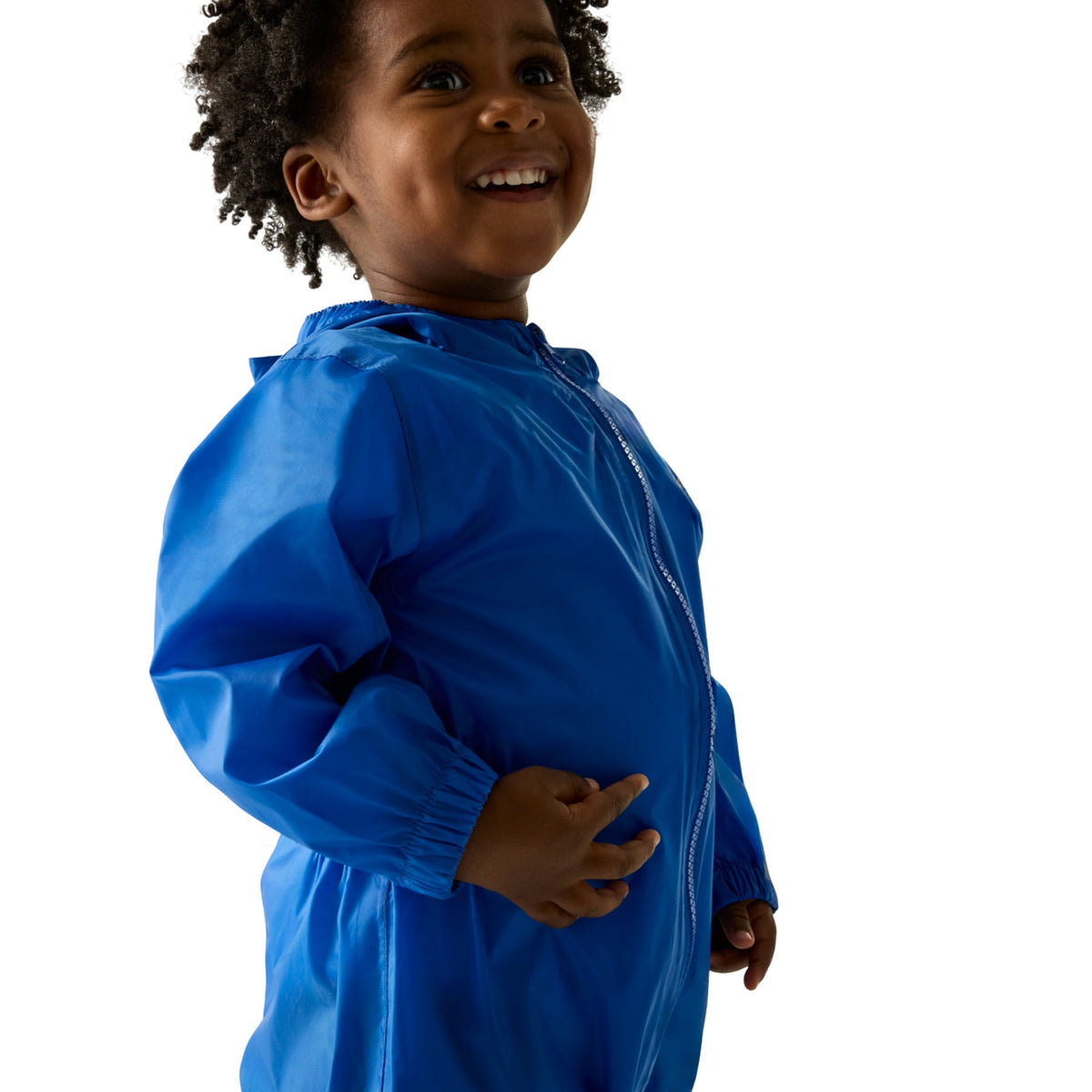 Oxford Blue - Lifestyle - Regatta Childrens-Kids Waterproof Puddle Suit