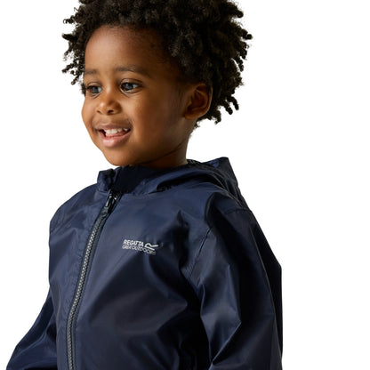 Navy - Lifestyle - Regatta Childrens-Kids Waterproof Puddle Suit