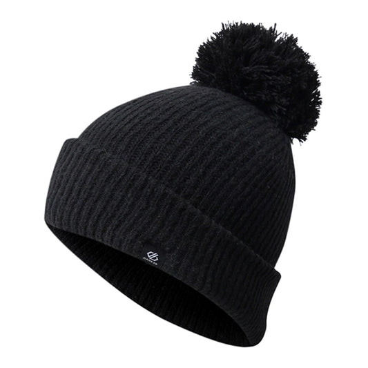 Black - Front - Dare 2B Womens-Ladies Pom Pom Beanie
