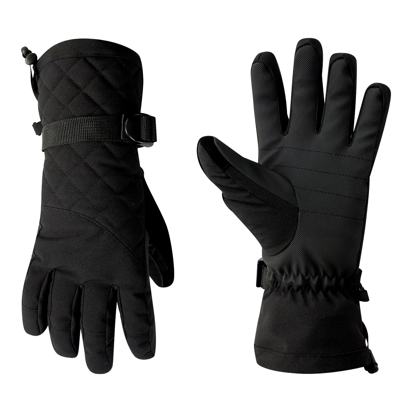 Black - Pack Shot - Regatta Womens-Ladies Summit Waterproof Ski Gloves